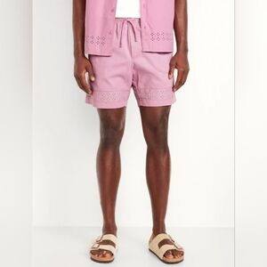 Old Navy Men's Shorts Light Purple Eyelet Hem Shorts Size Medium